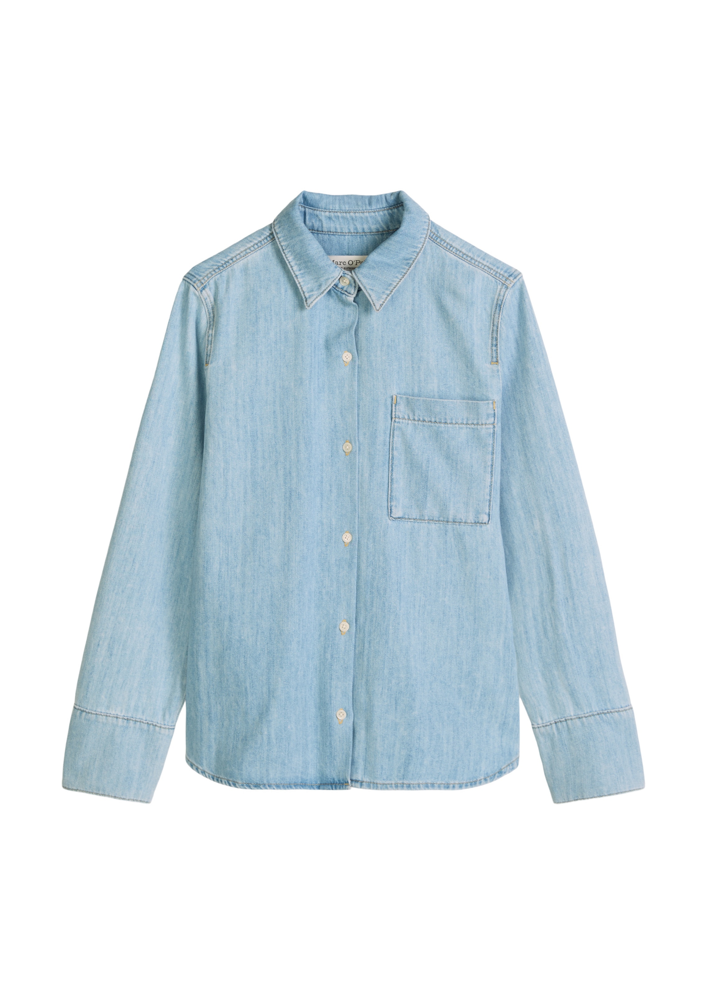 Marc O'Polo Blouse in Blauw: voorkant