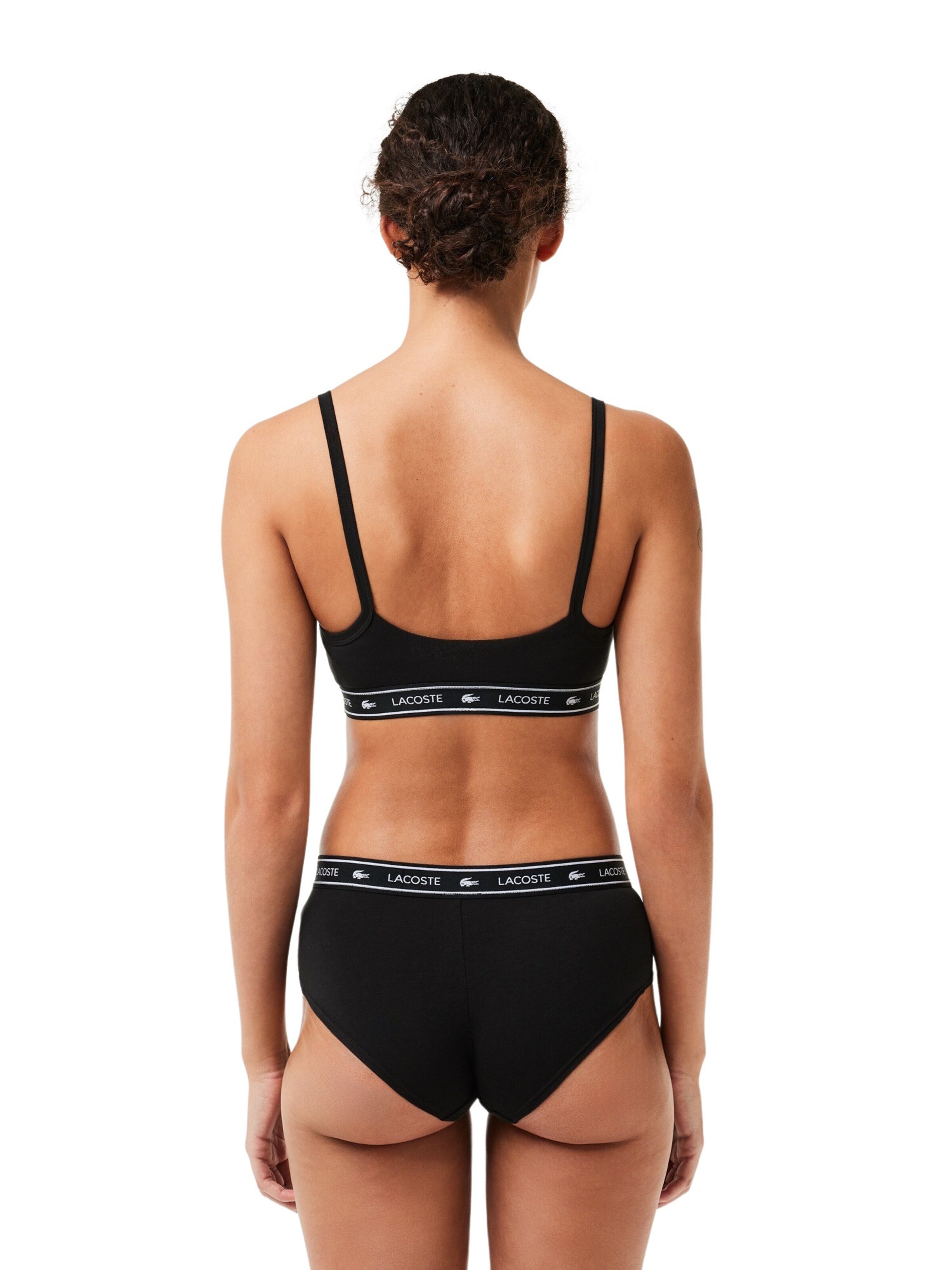 LACOSTE Bandeau Nedrček | črna barva