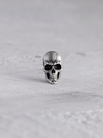 REYTEL Ohrring 'SCHEDEL' in Silber: Vorderseite