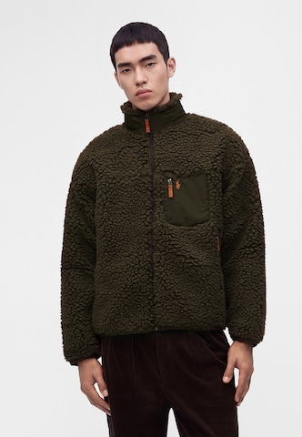 Polo Ralph Lauren Fleecetakki värissä vihreä: etupuoli