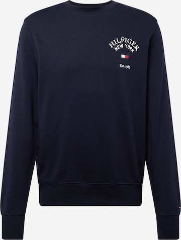 Sweat-shirt 'ARCHED VARSITY' TOMMY HILFIGER en bleu : devant