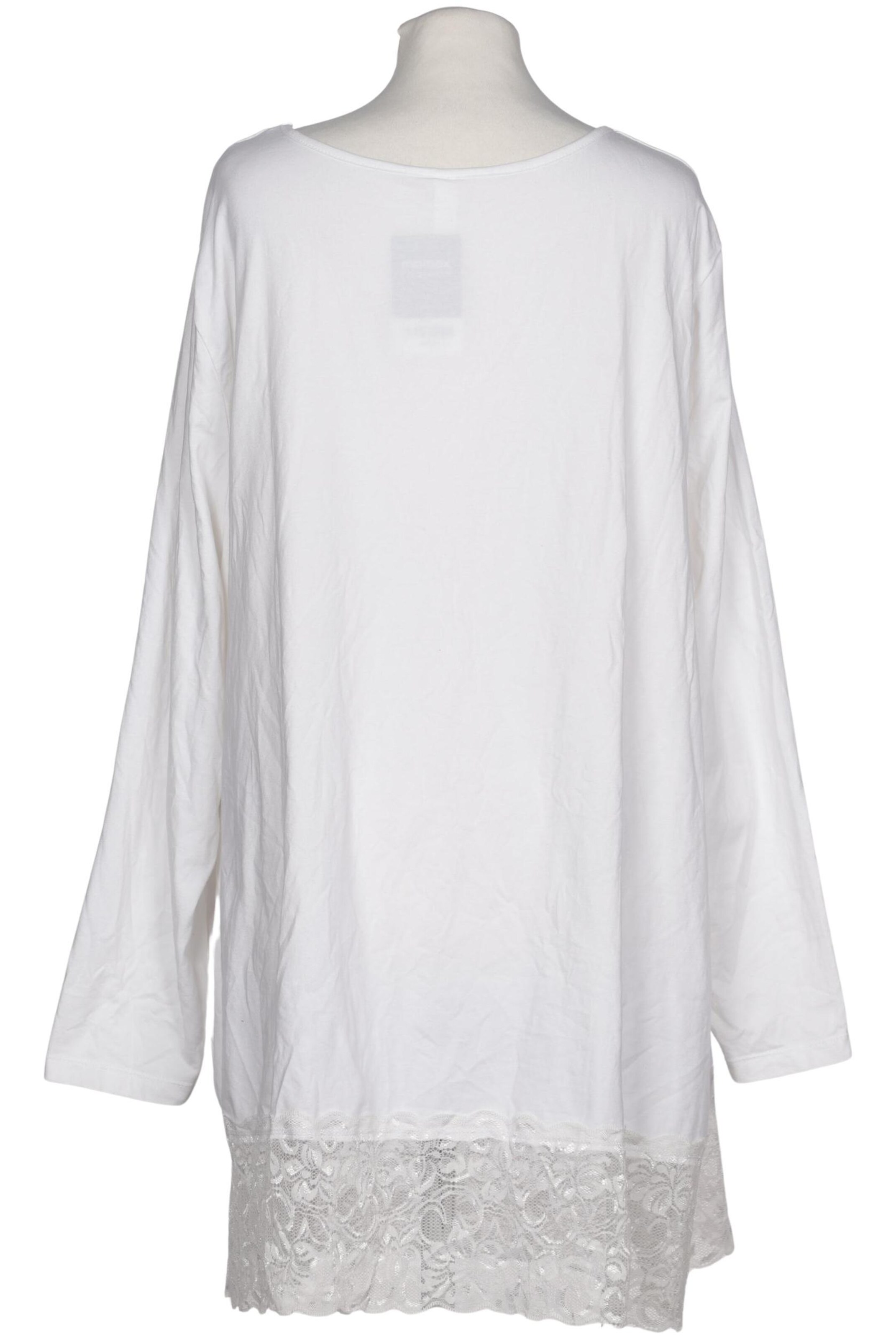 SHEEGO Langarmshirt 8XL in Weiß