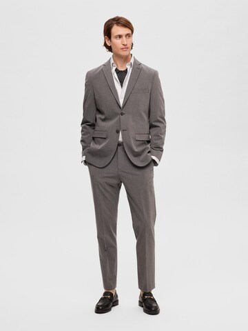 Coupe slim Veste de costume 'Liam' SELECTED HOMME en gris