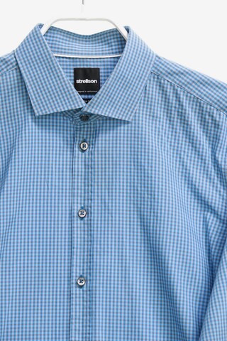 STRELLSON Button Up Shirt in M in Blue