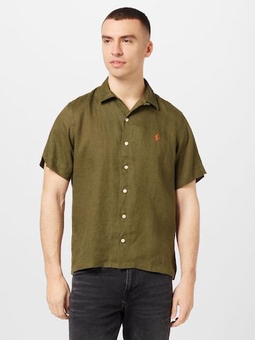Polo Ralph Lauren Klasický střih Košile – zelená: přední strana