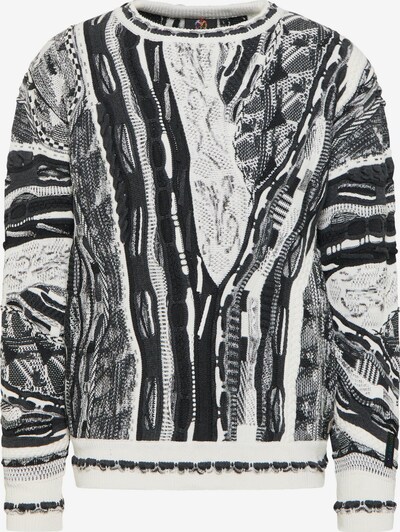 Carlo Colucci Pullover 'De Cristan' in graumeliert / schwarz, Produktansicht