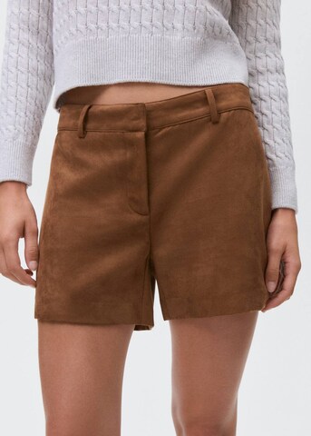 MANGO TEEN Regular Shorts in Braun