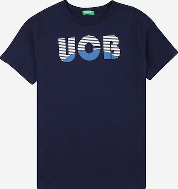 T-Shirt UNITED COLORS OF BENETTON en bleu : devant