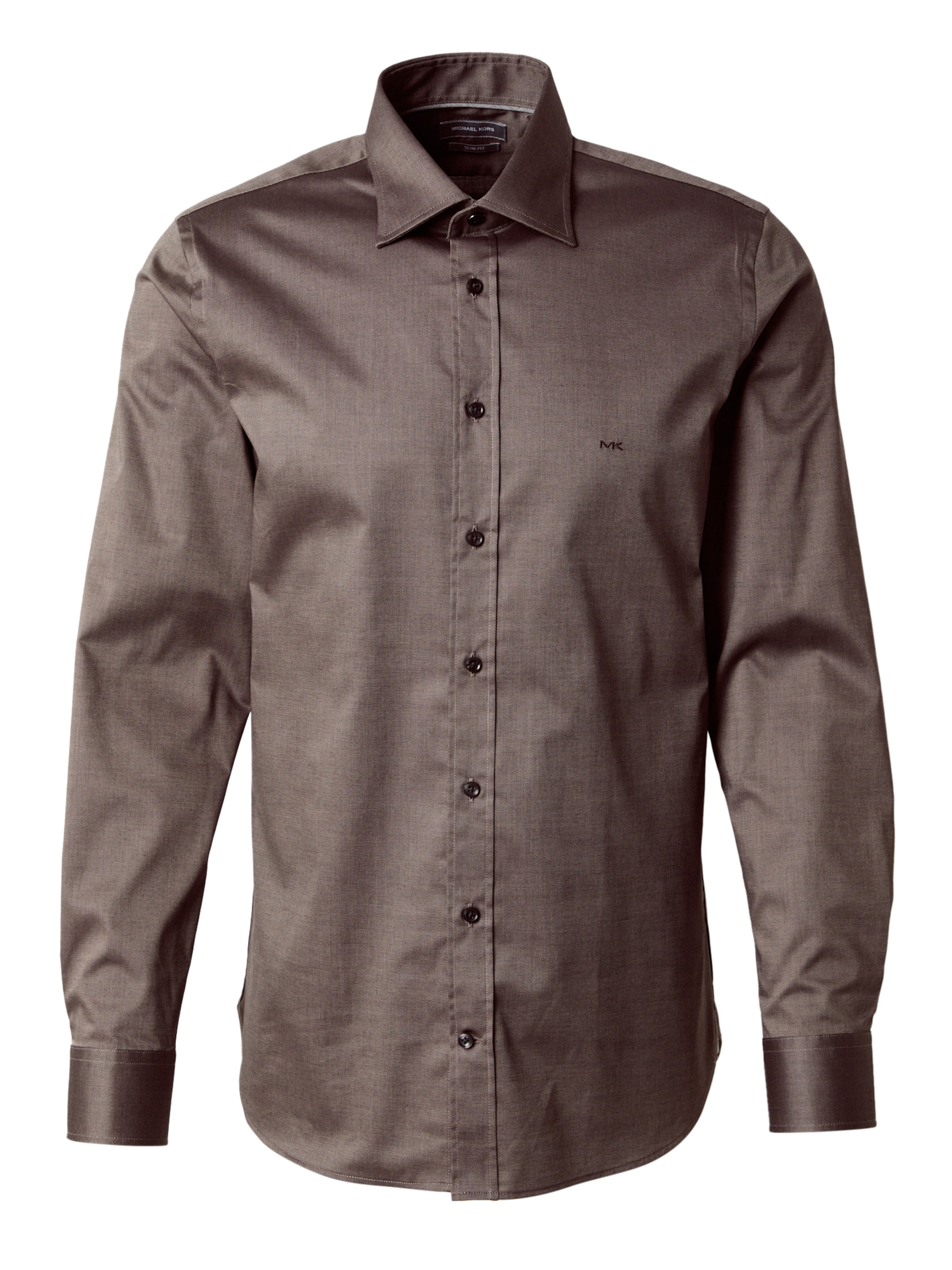 Michael Kors Button Up Shirt in Brown: front