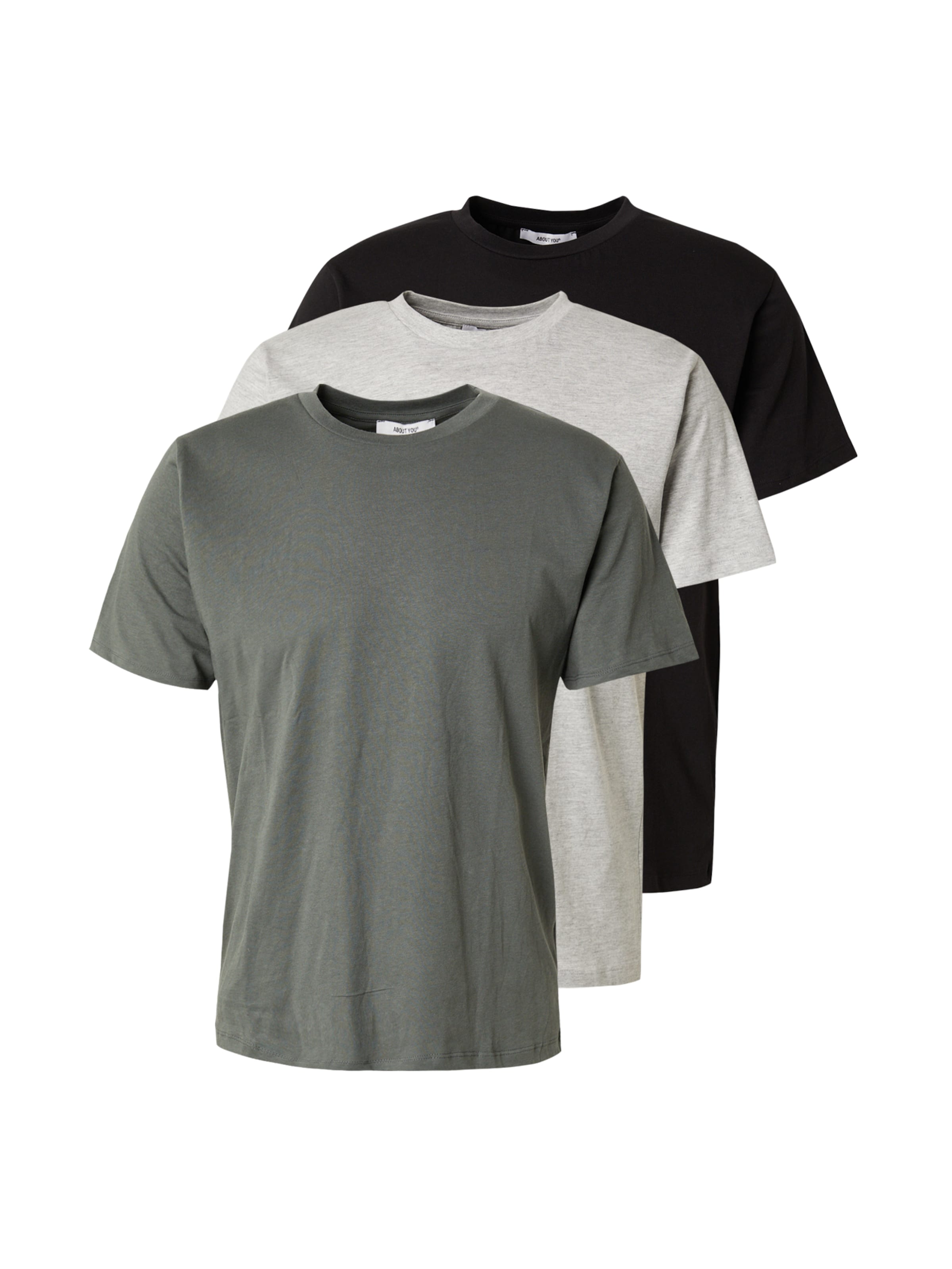 Maglietta 'Len' di ABOUT YOU in grigio: frontale