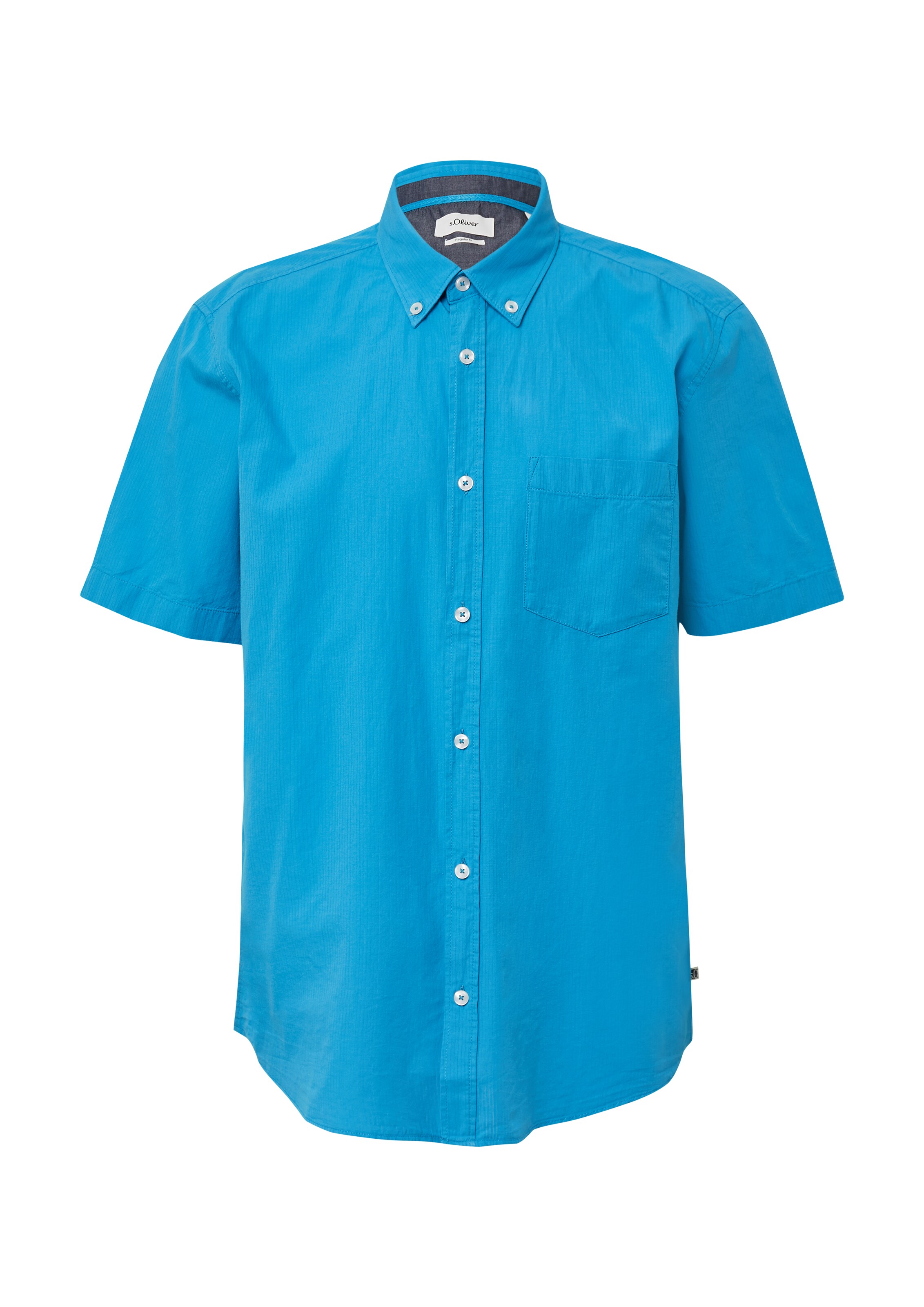 s.Oliver Regular Fit Hemd in Blau: Vorderseite