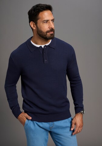 Man's World Pullover in Blau: Vorderseite