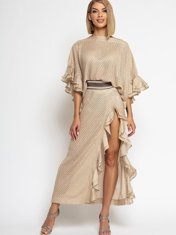 JIORO Tunika 'ESSENTIALS' i beige