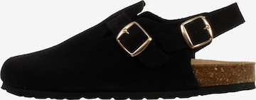 The Divine Factory Mule 'Leder-Pantoletten Boreal BS' in Black: front