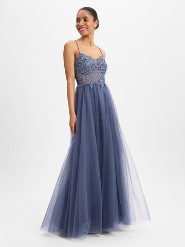 Robe de soirée Vera Mont en violet : devant