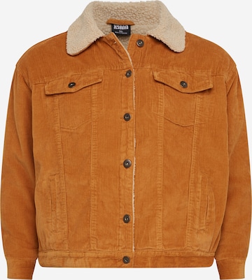 Urban Classics Between-Season Jacket in Brown: front