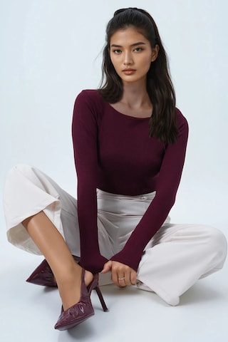 T-shirt Trend Alaçatı Stili en rouge : devant