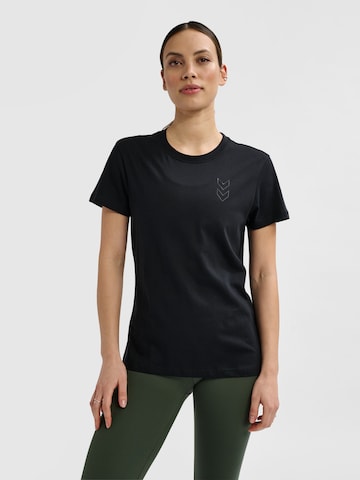 T-shirt fonctionnel Hummel en noir : devant