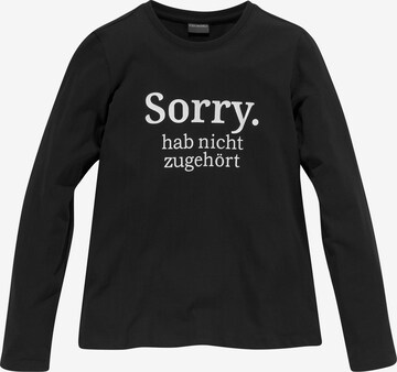 Kidsworld KIDSWORLD Langarmshirt in Schwarz: predná strana