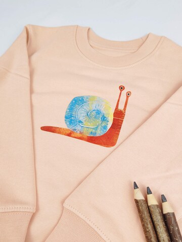 MelaDi Sweatshirt 'Schnecke' in Beige