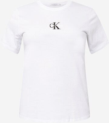 Calvin Klein Jeans Curve T-Shirt in Weiß: predná strana