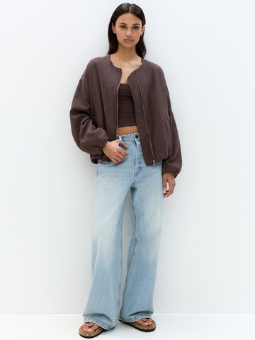 Pull&Bear Prehodna jakna | rjava barva