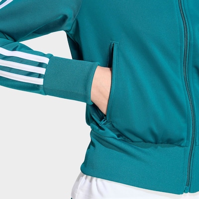 ADIDAS ORIGINALS Zip-Up Hoodie 'Firebird Classic' in XL-XXL in Cyan blue / White, Item view