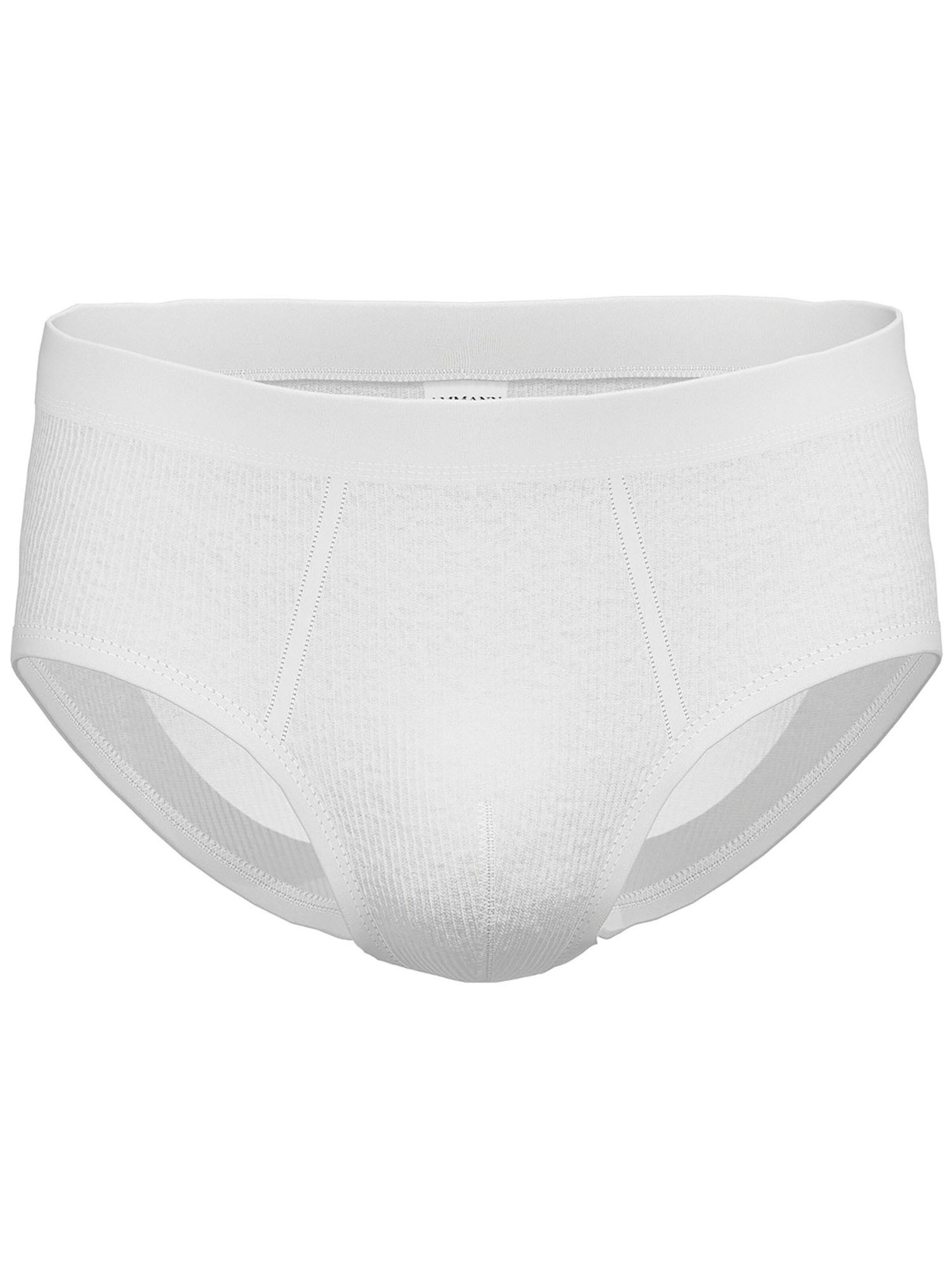 Ammann Panty 'Day Classic / Doppelripp' in White: front