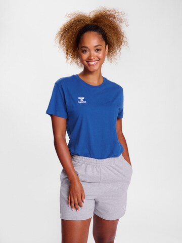 T-shirt fonctionnel 'Go 2.0' Hummel en bleu : devant