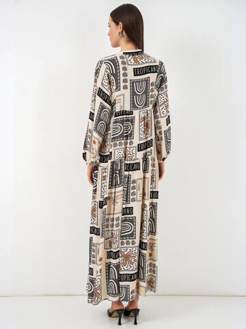 Bigdart Jurk in Beige