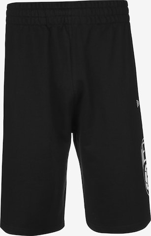 NEW ERA Regular Pants 'Brooklyn Nets' in Black: front