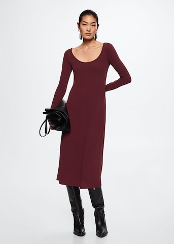 MANGO Knitted dress 'kilian' in Red: front