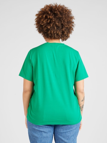 Tricou de la Tommy Hilfiger Curve pe verde