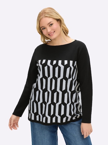 Pull-over SHEEGO en noir : devant