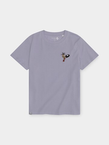 Bavarian Caps Shirt 'Lucky Luke: Rantanplan' in Purple