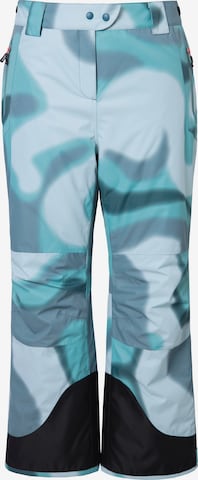 Pantalon fonctionnel Ulla Popken en bleu : devant