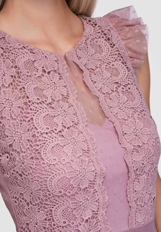 Ombre Cocktailjurk in Roze