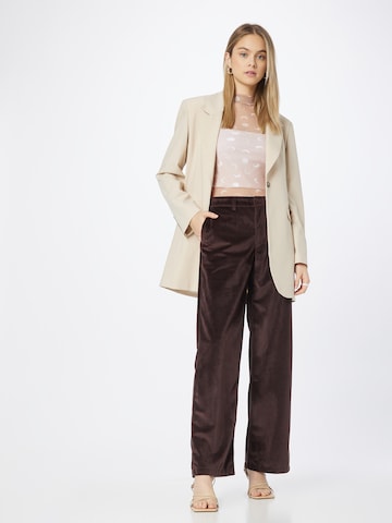 LEVI'S ® Loose fit Pleated Pants 'Baggy Trouser' in Brown