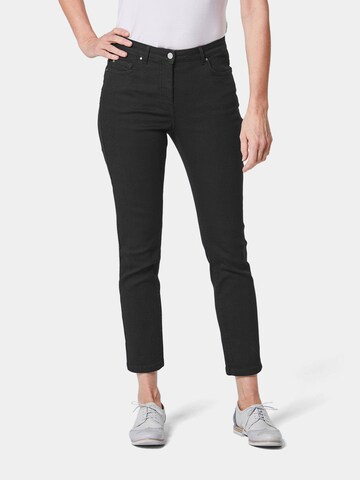 Goldner Slimfit Jeans 'Bella' in Zwart: voorkant