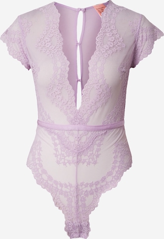 Hunkemöller Body in Lila: voorkant