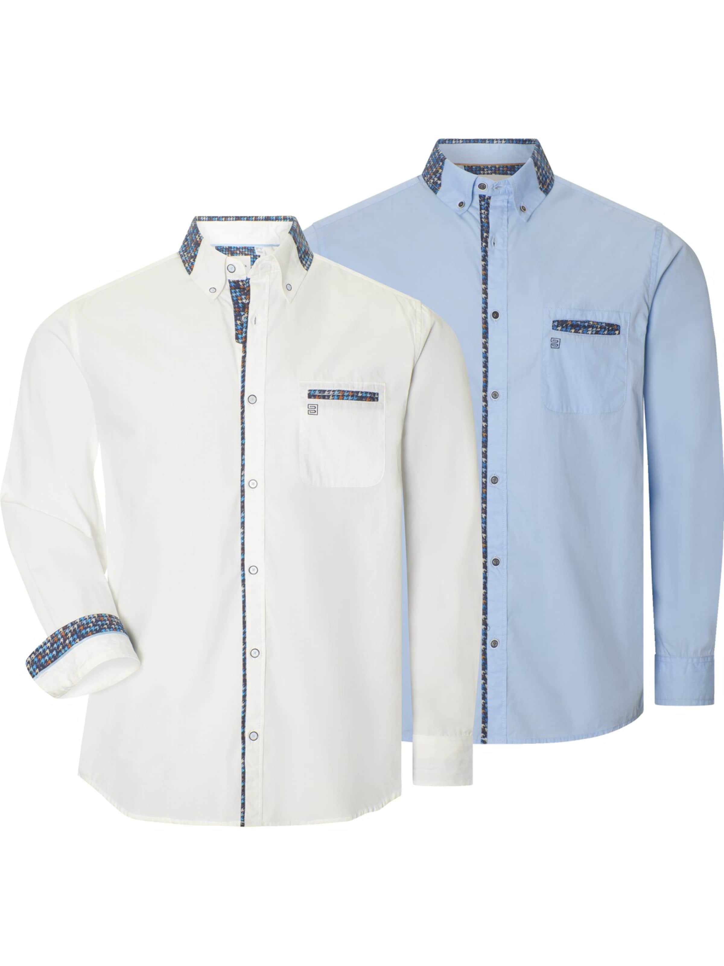 BABISTA Regular fit Button Up Shirt 'Matias' in Blue: front