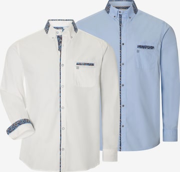 BABISTA Regular fit Button Up Shirt 'Matias' in Blue: front