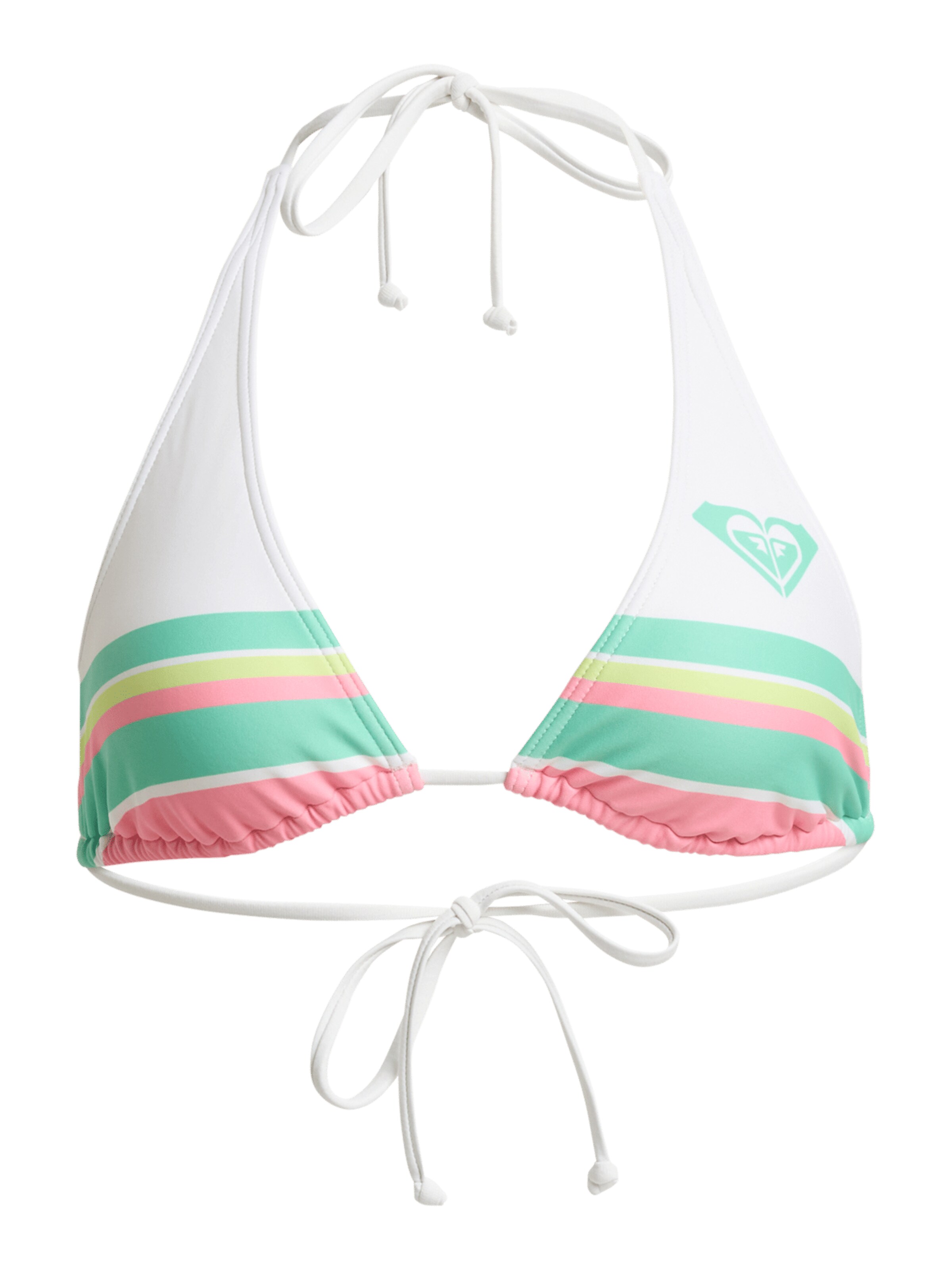 ROXY Triangle Bikini Top 'The Swell' in White: front