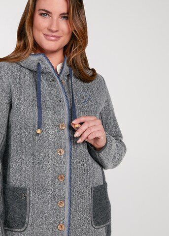 SPIETH & WENSKY Knitted Janker 'Wilhelmina' in Grey