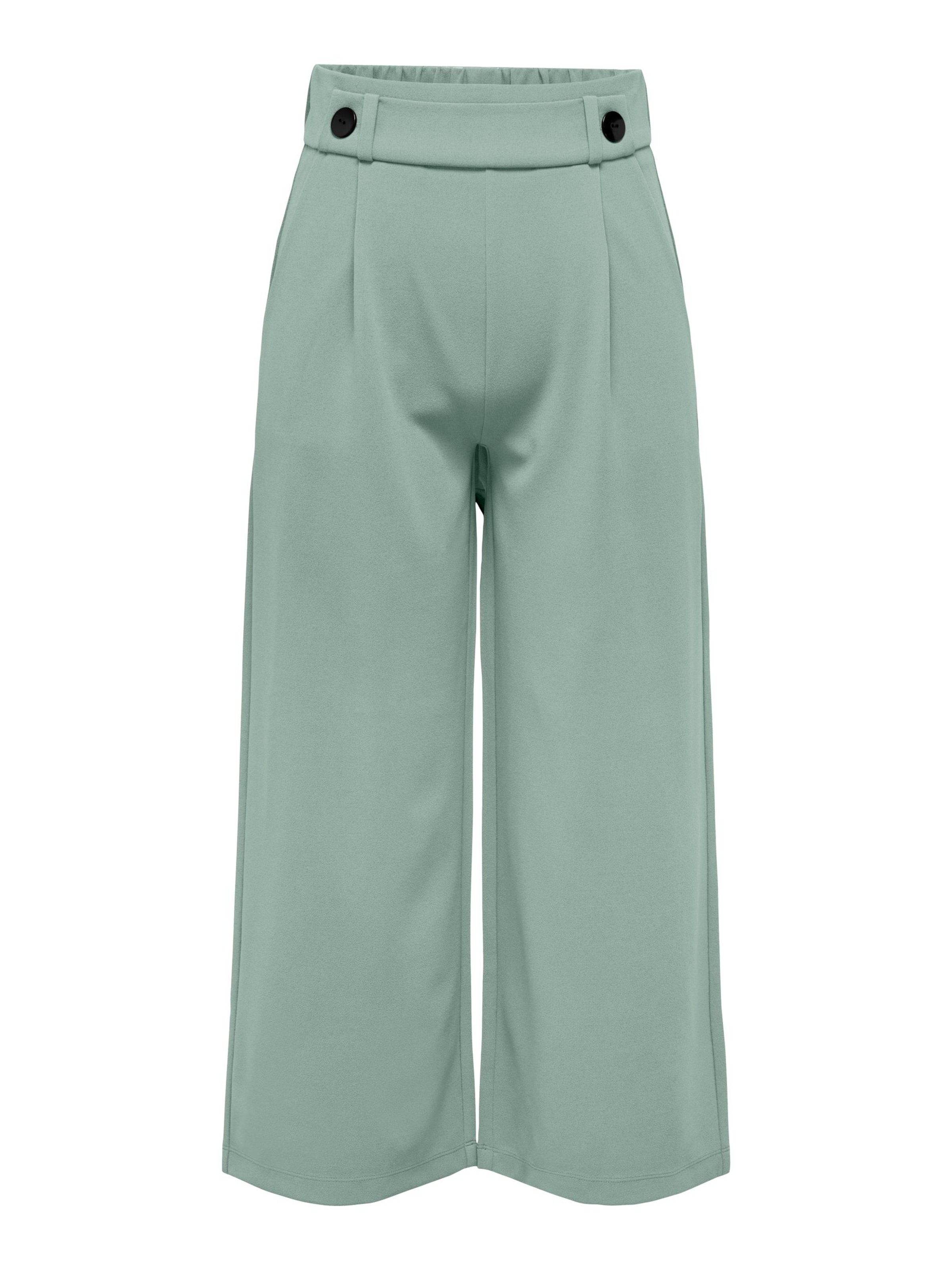 zaļš JDY Platas staras Klasiskas bikses 'JDYGeggo': no priekšpuses