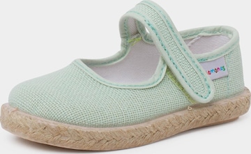 Ballerines Pisamonas en vert : devant