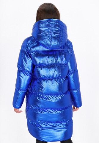 faina - Sobretudo de inverno em azul