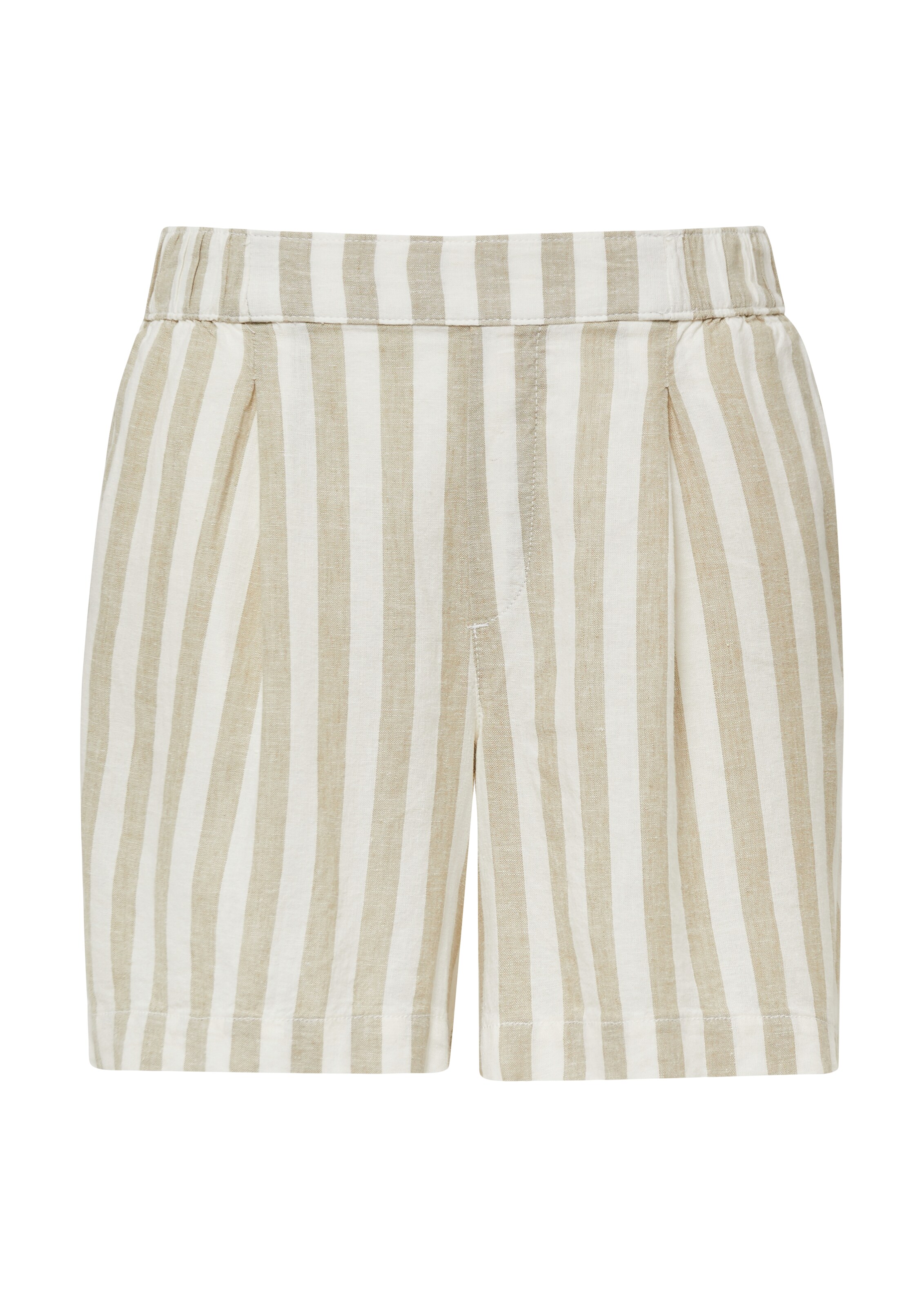 s.Oliver Wide Leg Bundfaltenhose in Braun: Vorderseite