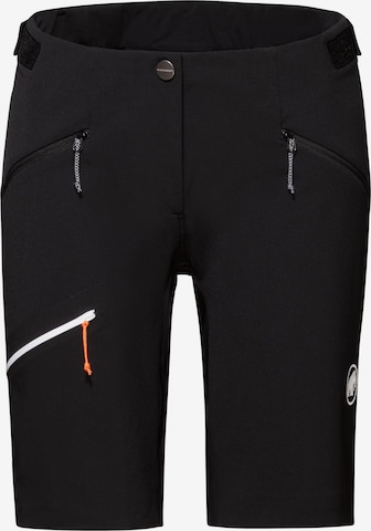MAMMUT Slimfit Outdoorhose 'Taiss' in Schwarz: Vorderseite