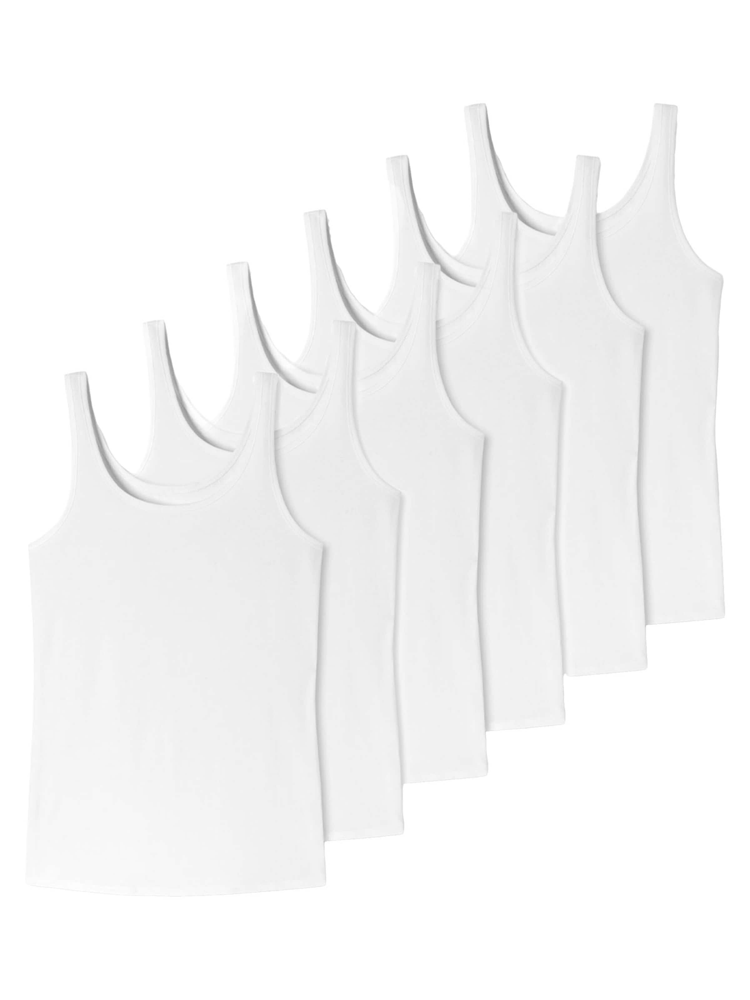 uncover by SCHIESSER Onderhemd 'Cotton' in Wit: voorkant